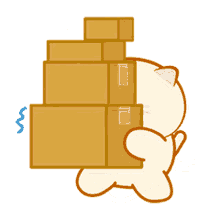 boxes moving