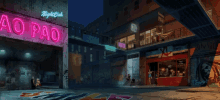 city pixel night life