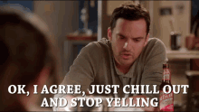New Girl Chill Out GIF - New Girl Chill Out Stop GIFs
