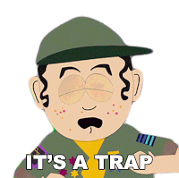Its A Trap Schlomo Sticker - Its A Trap Schlomo South Park Stickers