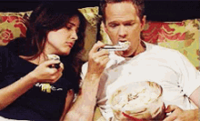 Comfort Food GIF - How I Met Your Mother Himym Robin GIFs