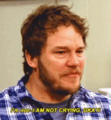 I Am Not Crying Chris Pratt GIF - I Am Not Crying Chris Pratt GIFs