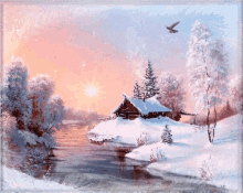 lake ice snow house tree lake ice snow house tree