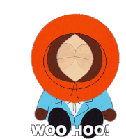 Woo Hoo Kenny Mccormick Sticker - Woo Hoo Kenny Mccormick South Park Stickers