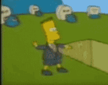 bart bart simpson funeral pointing the simpsons