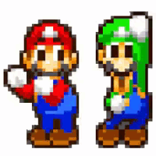 Mario Luigi GIF - Mario Luigi Dance GIFs