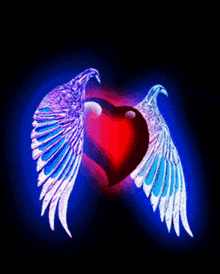 Heart Fly GIF - Heart Fly Wings GIFs