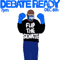 Debate Ready Debate Watch Party Sticker - Debate Ready Debate Debate Watch Party Stickers