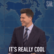 Its Really Cool Colin Jost GIF - Its Really Cool Colin Jost Saturday Night Live GIFs