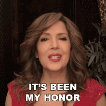 its been my honor cameo i am honored it is my privilege maria canals barrera