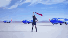 flag airplane