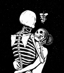 Amor Kiss Me GIF - Amor Kiss Me Skeleton GIFs