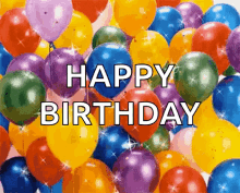 Happy Birthday Balloons GIF - Happy Birthday Balloons Sparkles GIFs