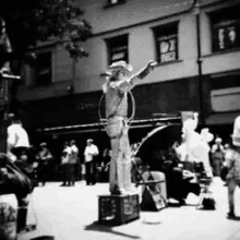 wigglegram film photographer statue act