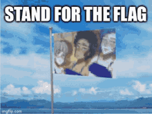 Flag Stand For The Flag GIF - Flag Stand For The Flag Golden Deer GIFs