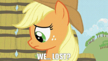 my little pony applejack we lost lost loss