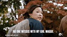 No One Messes With My Girl Maggie Jenna GIF - No One Messes With My Girl Maggie Jenna Zoeys Extraordinary Playlist GIFs