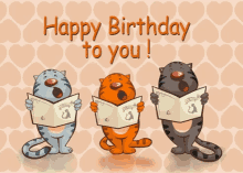 Cats Birthday GIF - Cats Birthday Happy Birthday To You GIFs