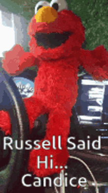 Elmo Russel Said Hi Candice GIF - Elmo Russel Said Hi Candice Hi GIFs