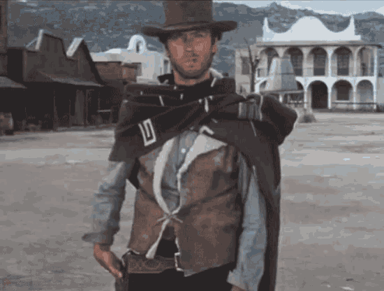 Clint Eastwood A Fistful Of Dollars GIF - Clint Eastwood A Fistful Of  Dollars What Did You Say - Discover amp Share GIFs