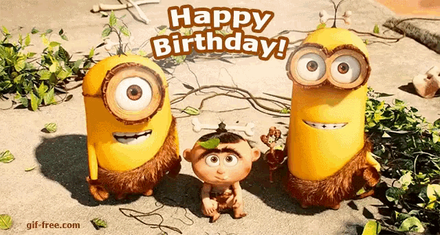 Minions Despicable Me Gif Minions Despicable Me Happy Birthday Discover Share Gifs
