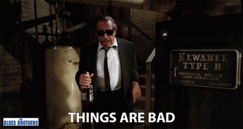 Things Are Bad Things Arent Looking Good GIF - Things Are Bad Things Arent Looking Good Things Are Rough GIFs