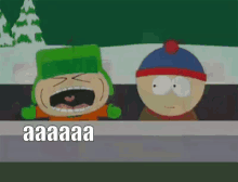 south park kyle stan screaming