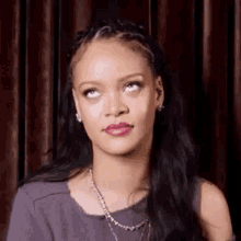Rihanna Eye GIF - Rihanna Eye Eyeroll GIFs