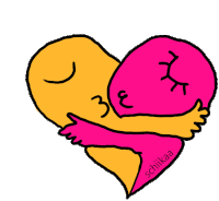 Schiikaa Hearts Sticker - Schiikaa Hearts Kissing Stickers
