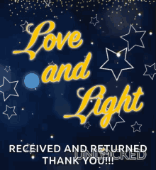 Love And Light Received And Returned GIF - Love And Light Received And Returned Thank You GIFs