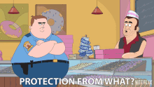 Protection From What Dusty Marlow GIF - Protection From What Dusty Marlow Frank Flipperfist GIFs