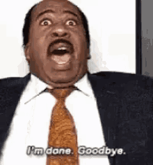 Stanley Hudson The Office GIF - Stanley Hudson The Office Im Done GIFs