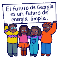 Runoff Election El Future De Georgia Sticker - Runoff Election El Future De Georgia Future De Energia Limpia Stickers
