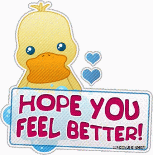 Hope You Feel Better Duck GIF - Hope You Feel Better Duck - Descubre & ...