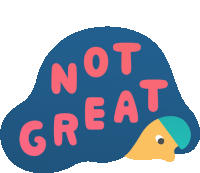 Friend In Bed Says Not Great In English Sticker - Real Feels Girl Hiding Stickers