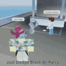 Just Dodge Block Or Parry Cock GIF - Just Dodge Block Or Parry Cock Combat Warriors GIFs