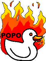 Popo Duck Sticker - Popo Duck Duck Popo Stickers