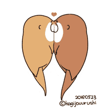 Otter Love GIF - Otter Love Kisses GIFs