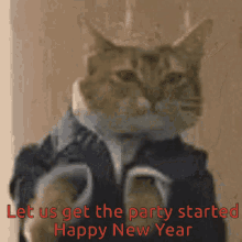 Happy New Year Cat GIF - Happy New Year Cat Happy Dancing GIFs
