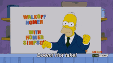 The Simpsons Boom Roasted GIF - The Simpsons Boom Roasted Hot Take GIFs
