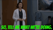Greys Anatomy Amelia Shepherd GIF - Greys Anatomy Amelia Shepherd So Tell Me What Were Doing GIFs