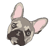 Frenchie Littles Sticker - Frenchie Littles Charcharlittles Stickers