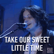 Take Our Sweet Little Time Jack White GIF - Take Our Sweet Little Time Jack White Saturday Night Live GIFs