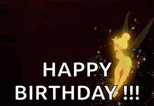 Pixie Dust,tinkerbell,disney,Happy Birthday,gif,animated gif,gifs,meme. 