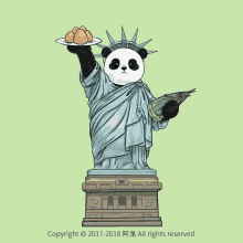 Panda Liberty GIF - Panda Liberty Panda Liberty GIFs