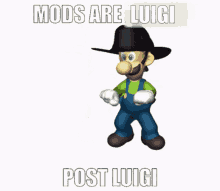 Luigi The Mods Are Luigi GIF - Luigi The Mods Are Luigi Discord Moderator GIFs