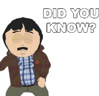 Did You Know Randy Marsh Sticker - Did You Know Randy Marsh South Park Stickers