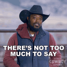 Theres Not Too Much To Say Jamon Turner GIF - Theres Not Too Much To Say Jamon Turner Ultimate Cowboy Showdown GIFs