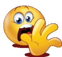 Scared Emoji Sticker - Scared Emoji Stop Stickers