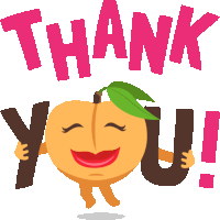 Thank You Peach Life Sticker - Thank You Peach Life Joypixels Stickers